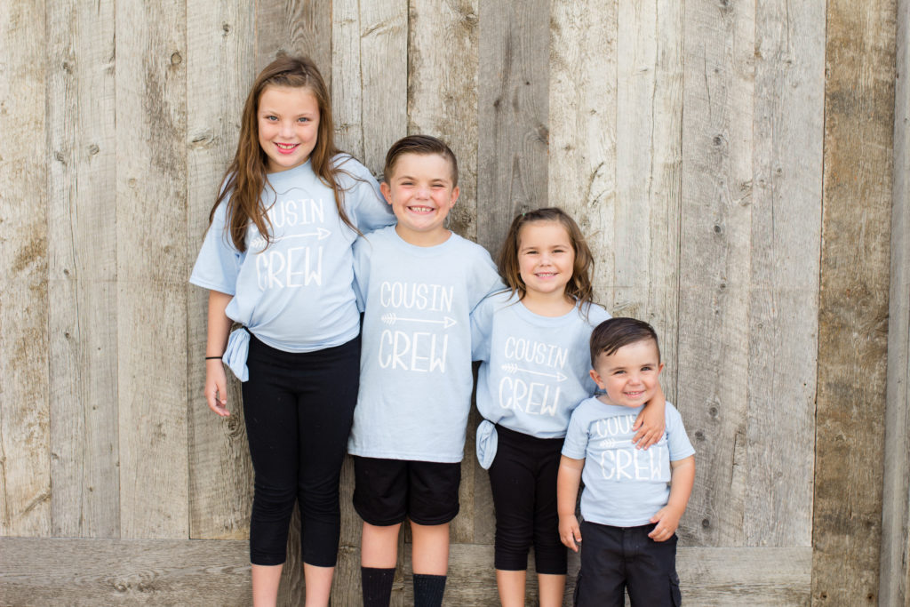 Matching Cousins' Shirts