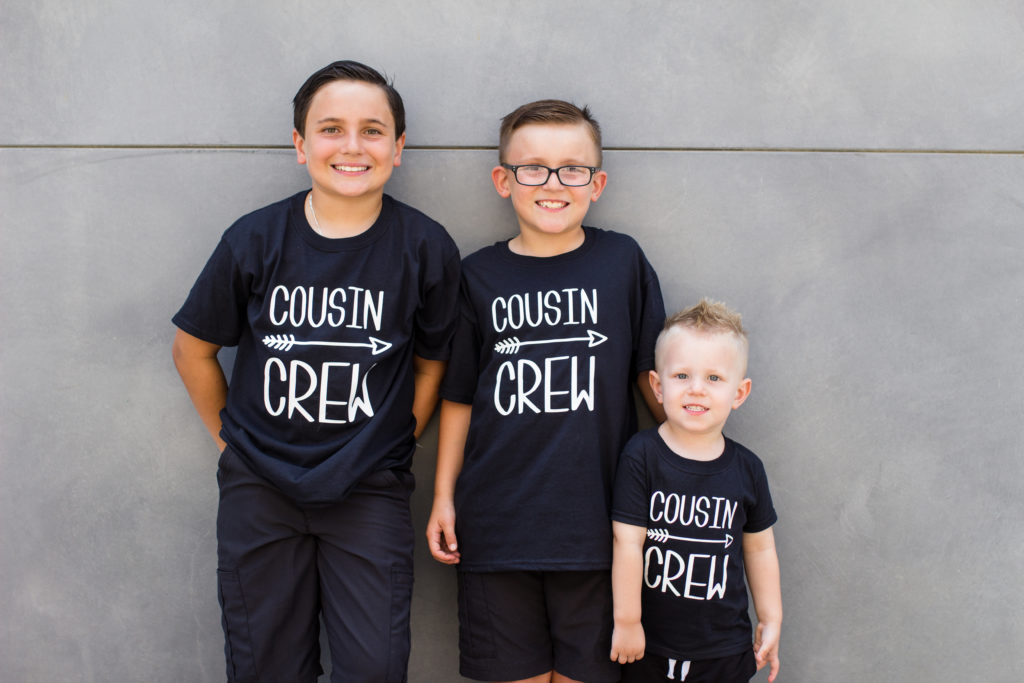 Matching Cousins' Shirts