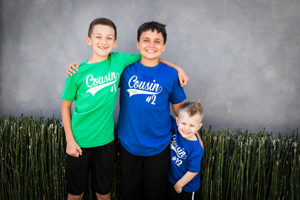 Cousins Photo with Matching Shirts | 2019 | WWW.GLUTTONFORCHAOS.COM