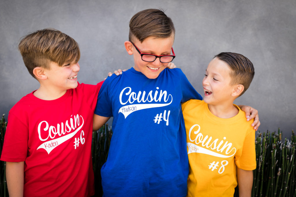 Cousins Photo with Matching Shirts | 2019 | WWW.GLUTTONFORCHAOS.COM