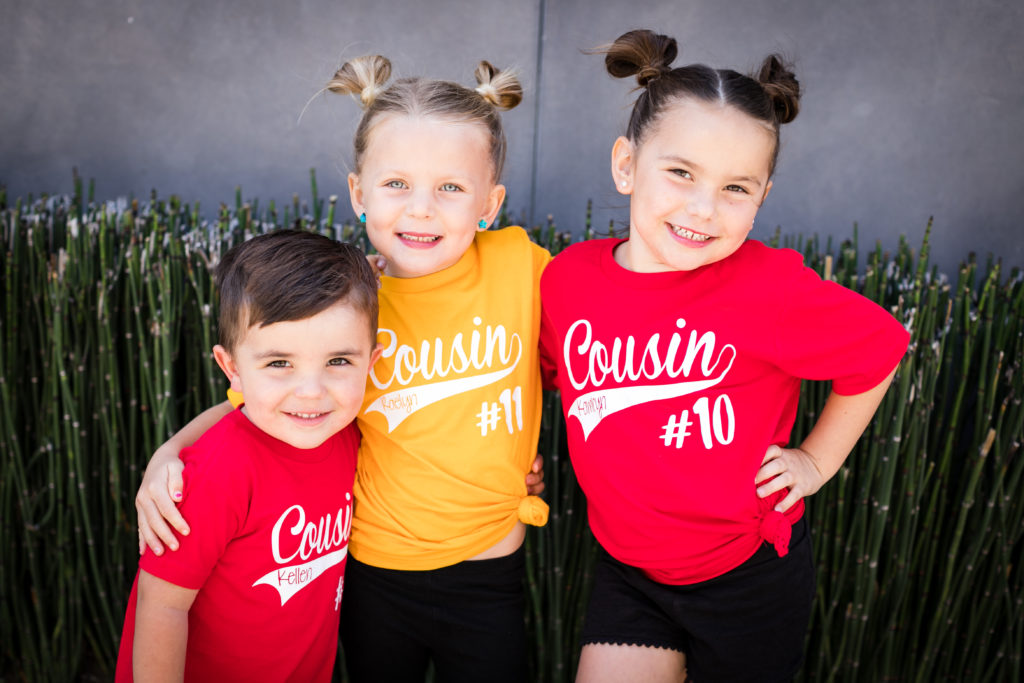 Cousins Photo with Matching Shirts | 2019 | WWW.GLUTTONFORCHAOS.COM