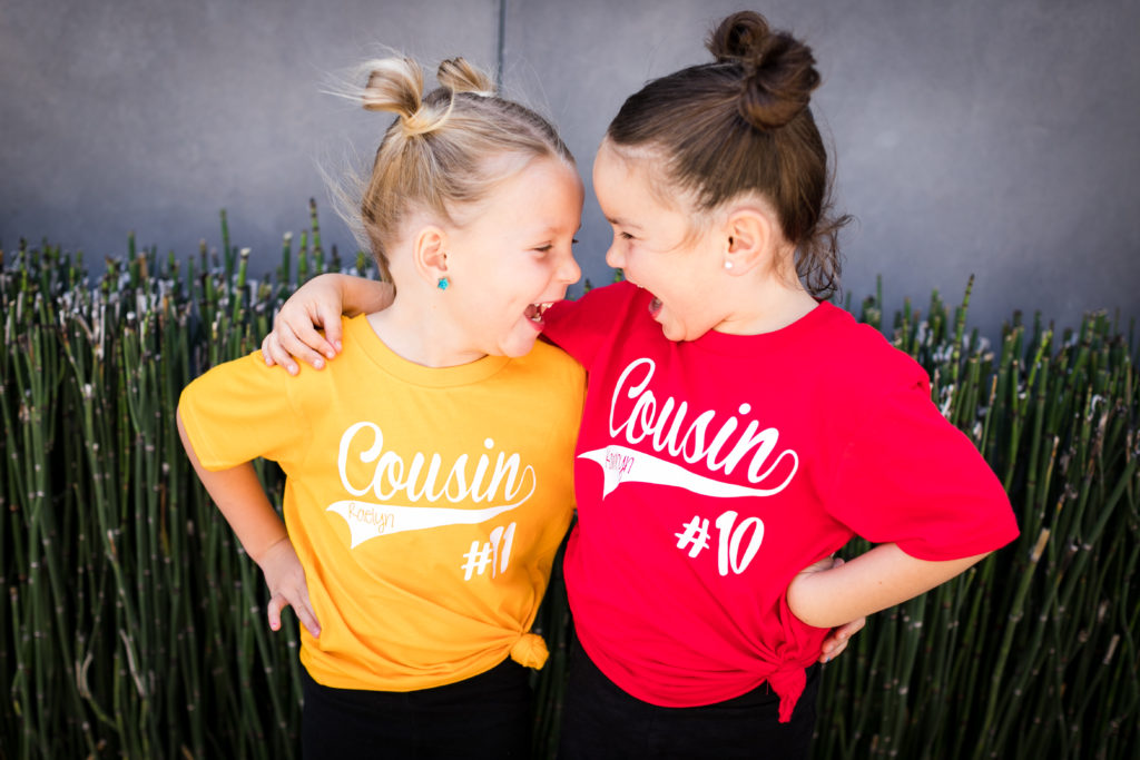 Cousins Photo with Matching Shirts | 2019 | WWW.GLUTTONFORCHAOS.COM