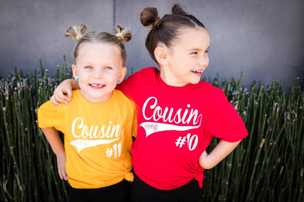 Cousins Photo with Matching Shirts | 2019 | WWW.GLUTTONFORCHAOS.COM