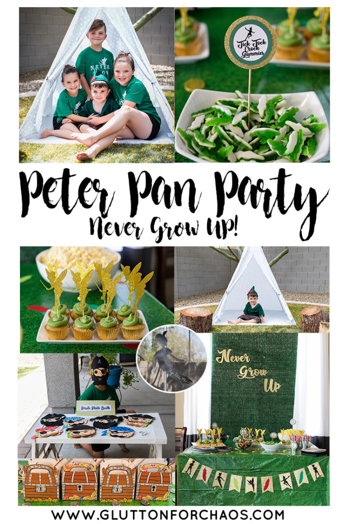 Peter Pan Party | Never Grow Up Party Theme | Three Year Old Boy Birthday Party